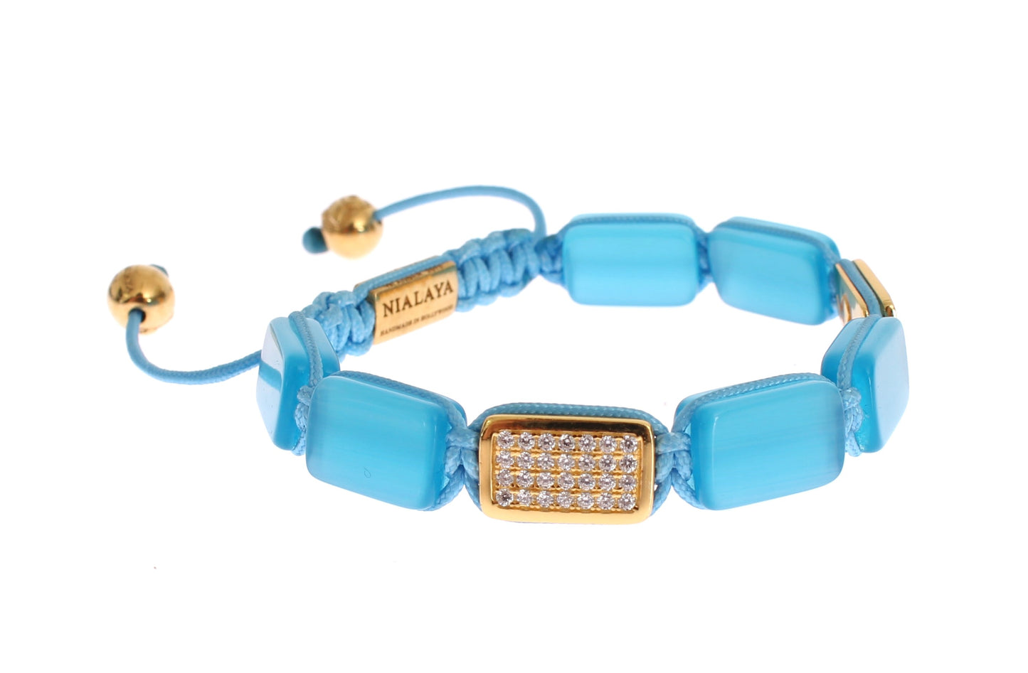 CZ Opal 18K Gold 925 Bracelet