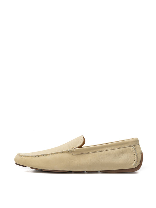 Elegant Beige Suede Loafers – Perfect for Any Occasion