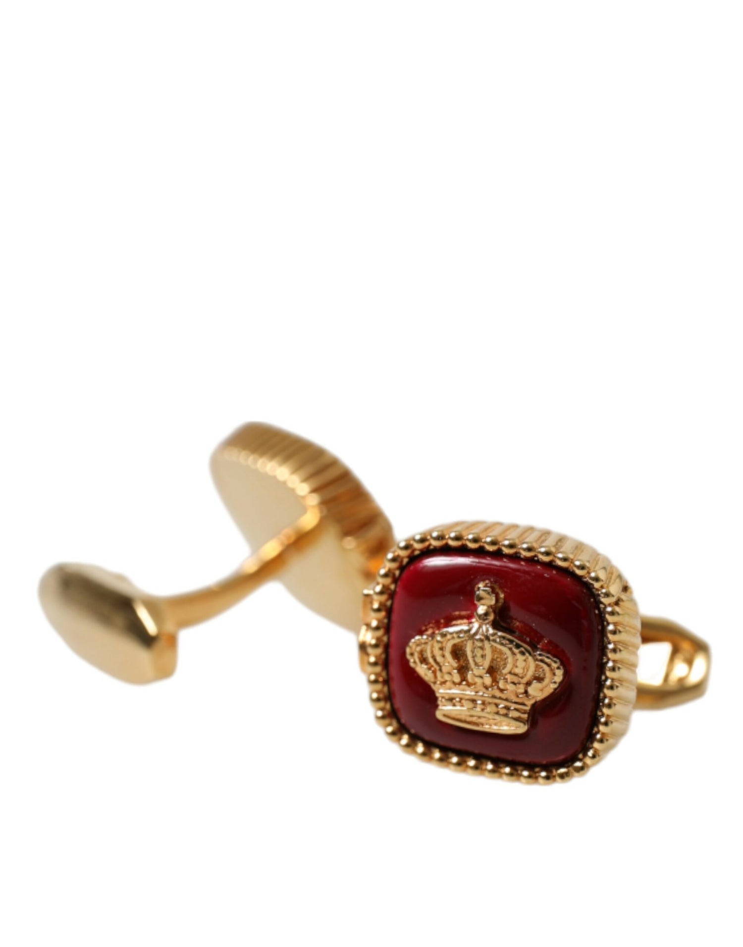 Gold Plated Crown Sterling Silver 925 Cufflink