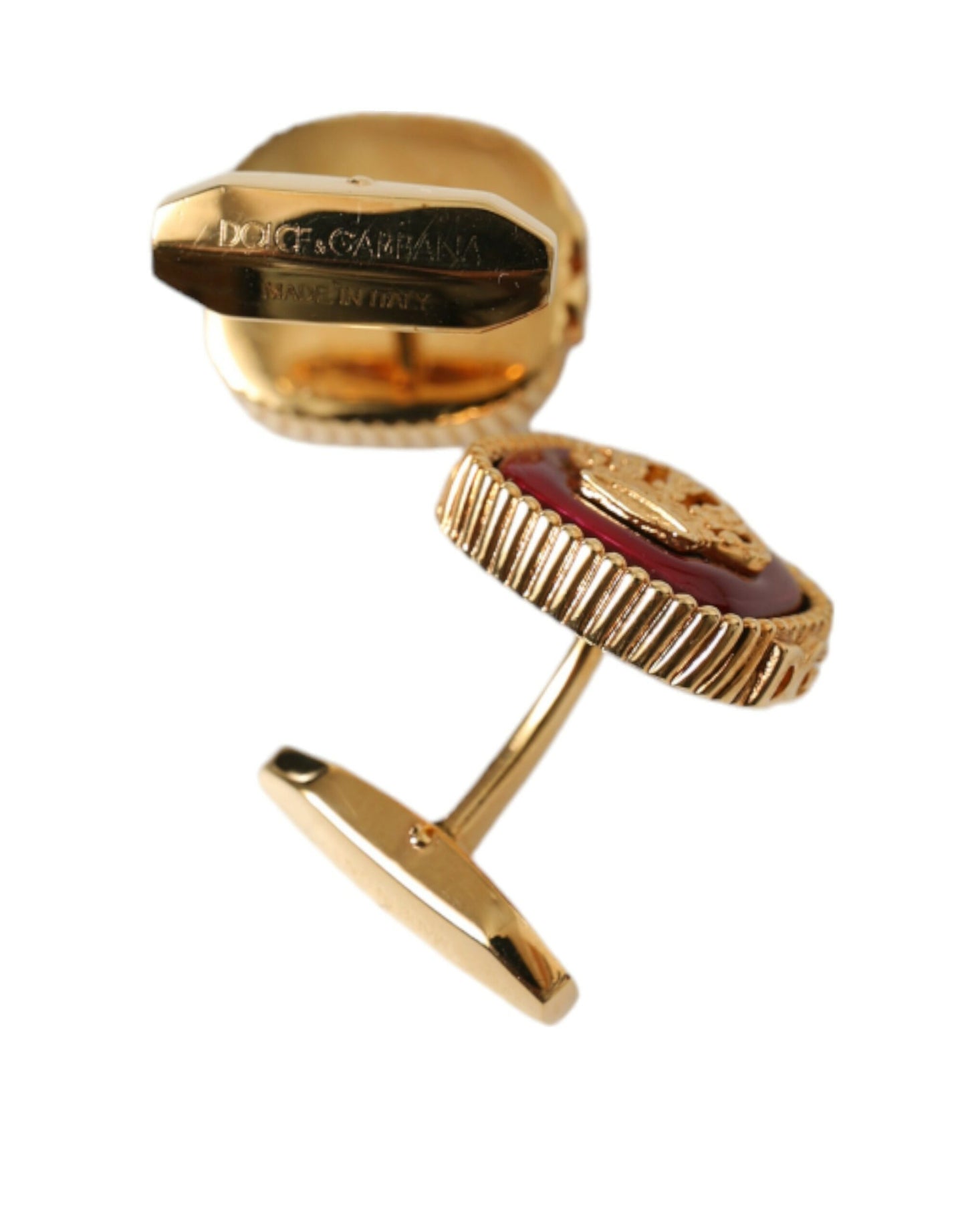 Gold Plated Crown Sterling Silver 925 Cufflink