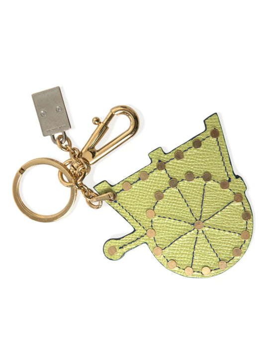 Multicolor Gold Tone Carretto Keychain Keyring