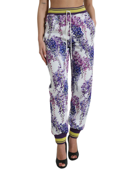 Multicolor Floral Print Jogger Pants