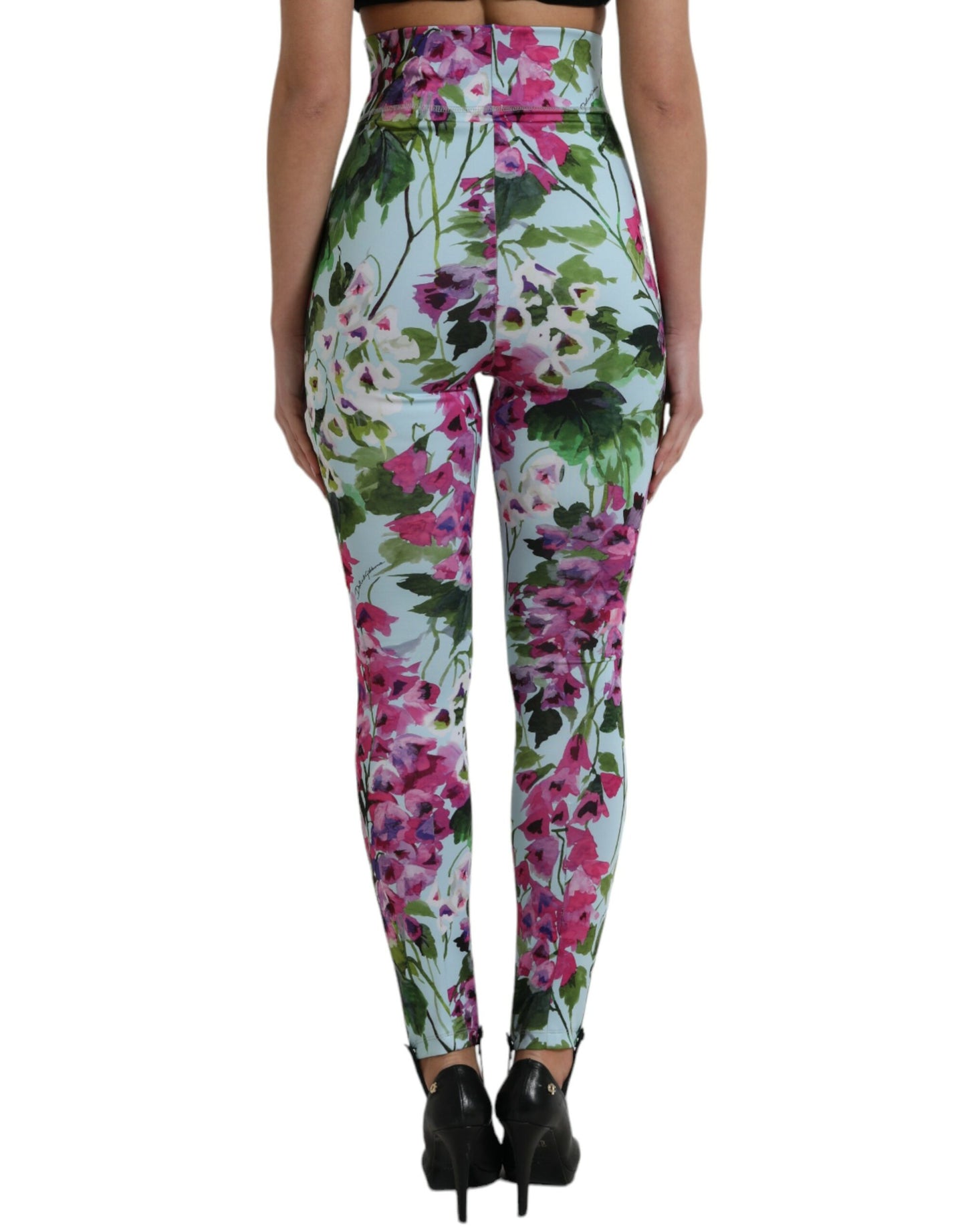 Multicolor Floral High Waist Leggings Pants