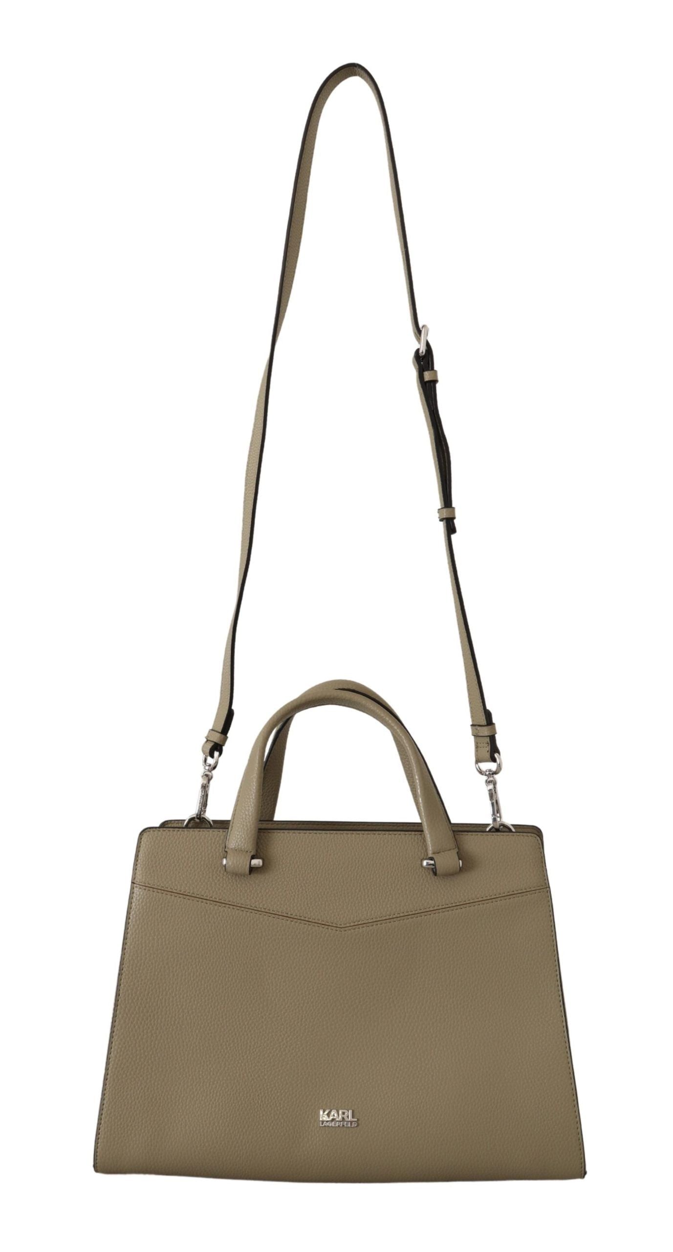 Enchanting Sage Green Leather Tote