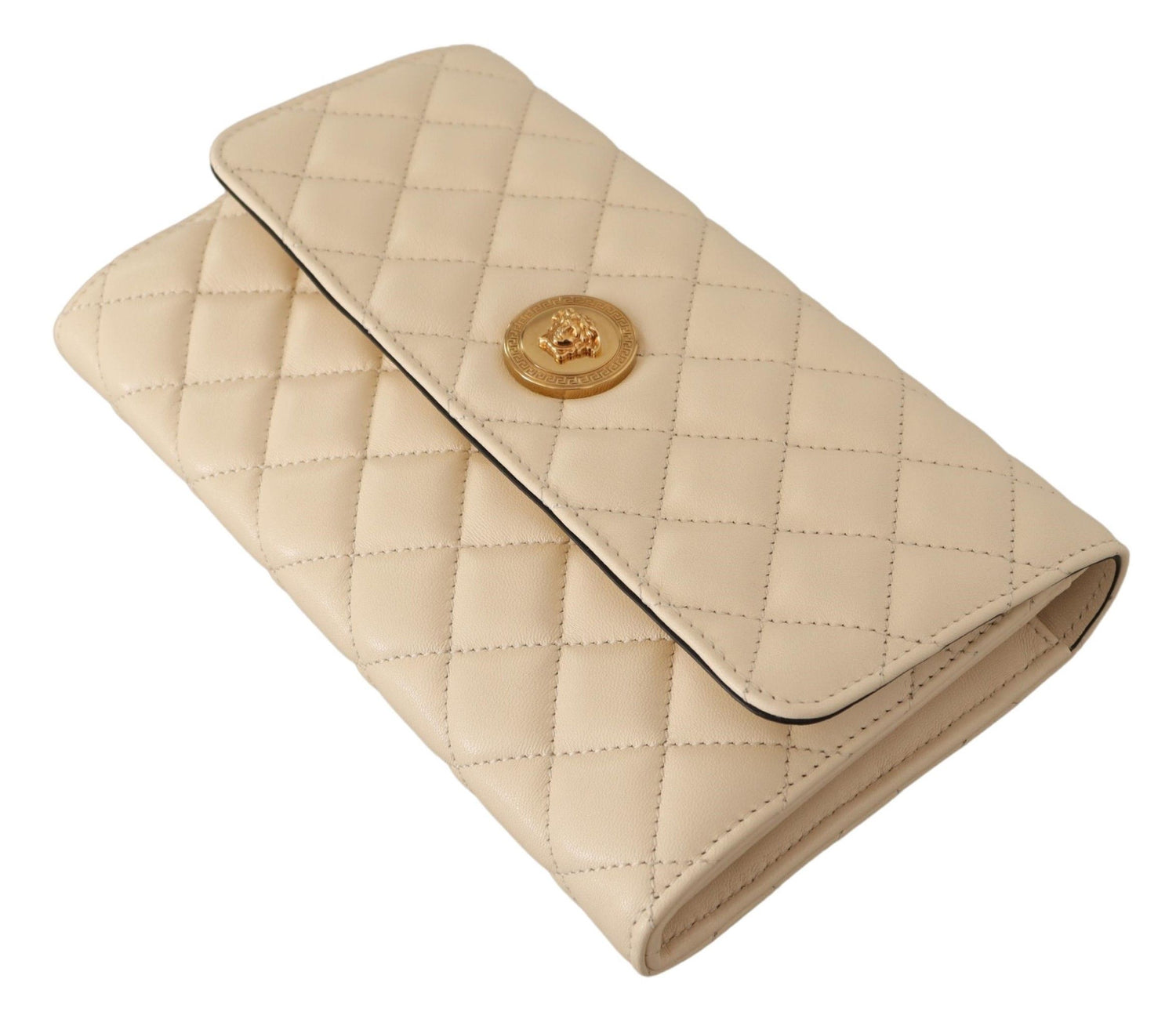 Elegant White Nappa Leather Evening Shoulder Bag