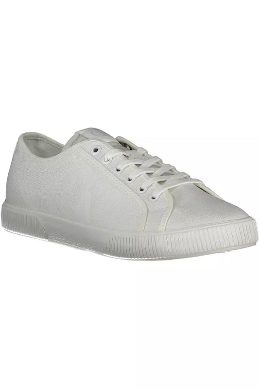 Sleek White Sneakers with Eco-Friendly Twist