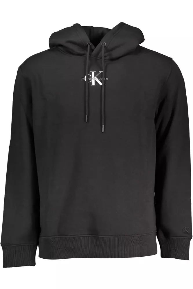 Sleek Hooded Sweatshirt in Black