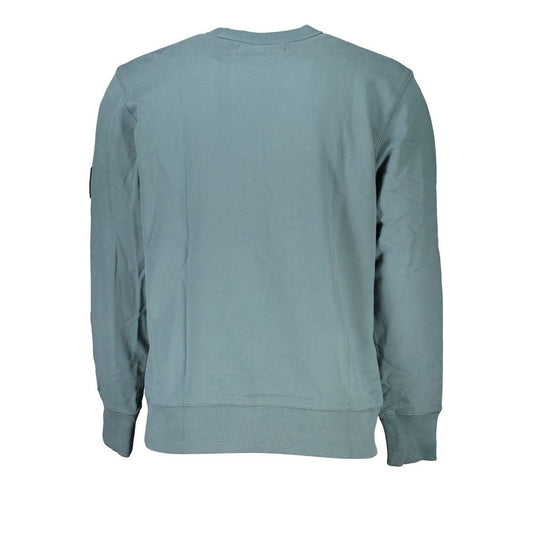 Eco-Conscious Green Crew Neck Sweatshirt