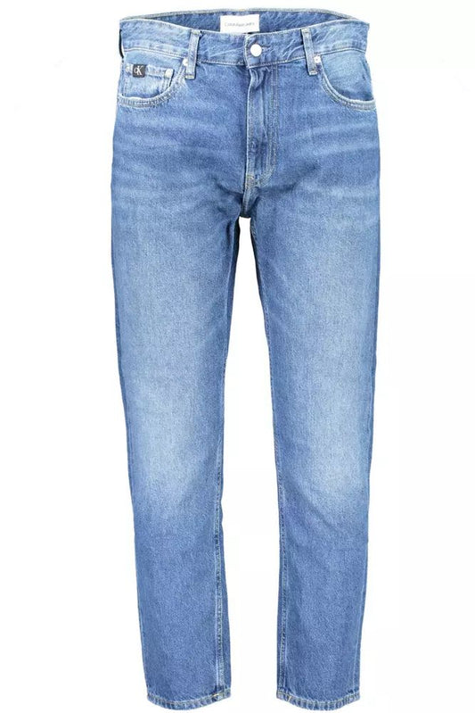 Eco-Conscious Dad Jeans in Washed Blue