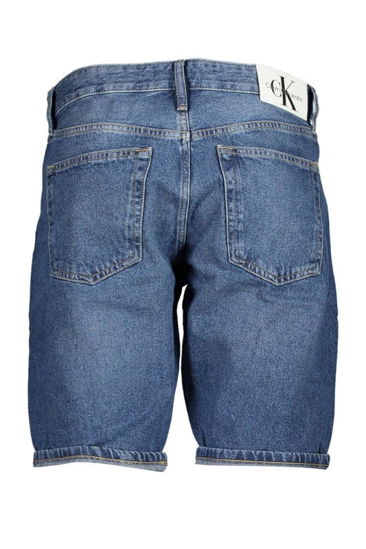 Elegant Blue Cotton Shorts for Men