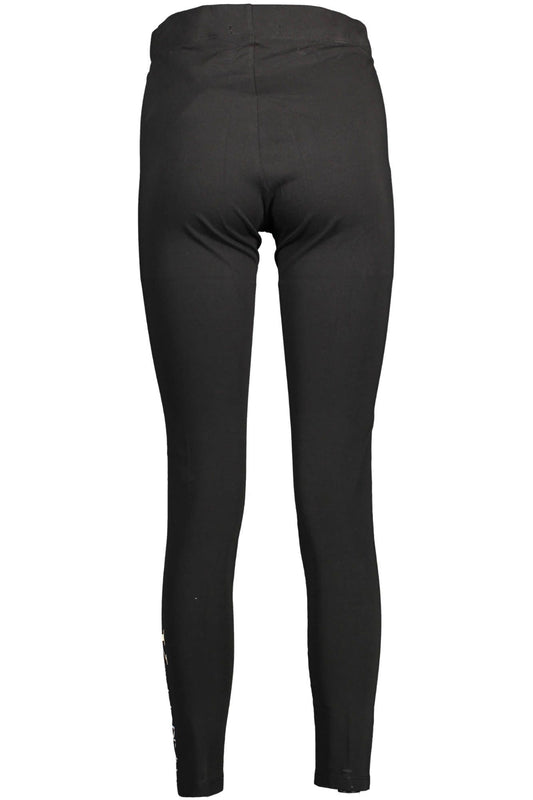 Chic Black Logo Print Leggings