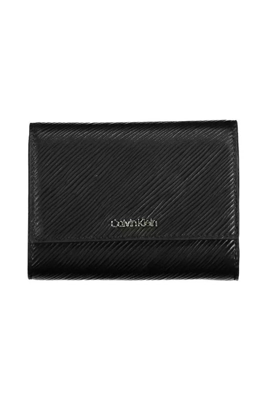 Elegant Black RFID-Blocking Wallet with Snap Closure