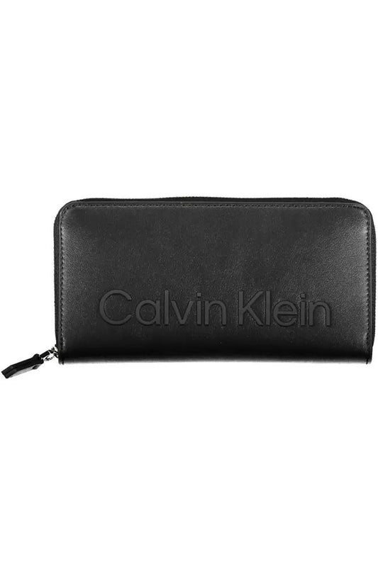 Chic Black Polyethylene Wallet with RFID Block