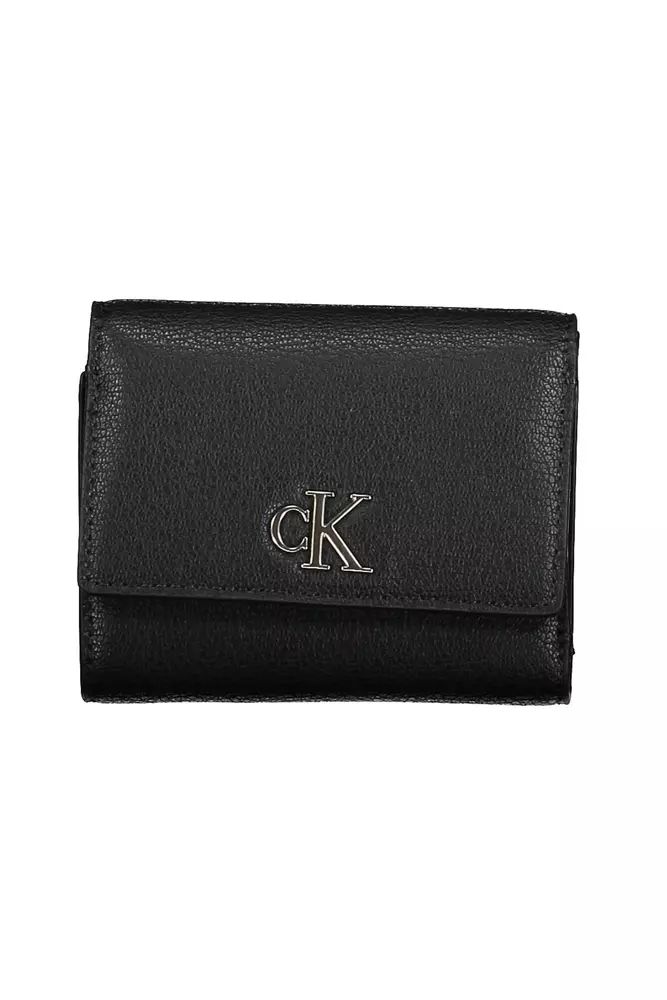 Elegant Black Double-Compartment Wallet