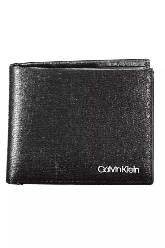 Sleek RFID-Blocking Black Leather Wallet