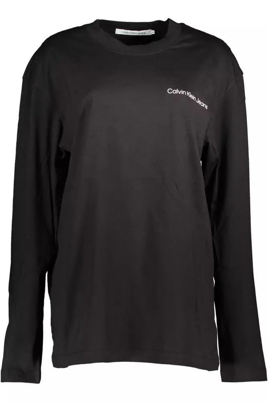 Sleek Reflective Logo Long-Sleeve Tee