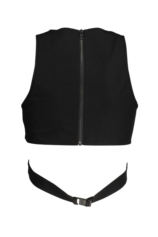 Sleek Sleeveless Designer Top with Back Zip Detail