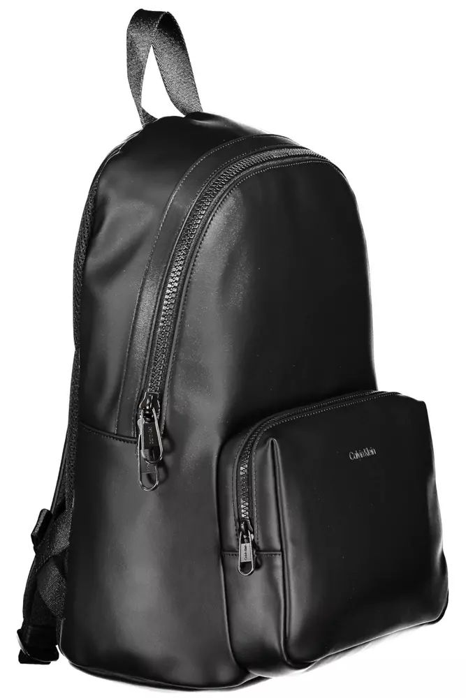 Eco-Conscious Sleek Black Backpack