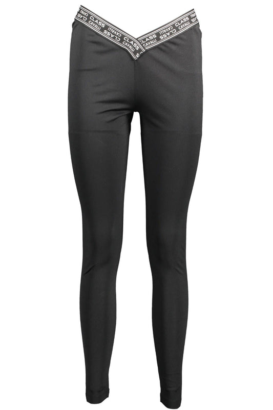 Chic Contrast Detail Elasticated Leggings