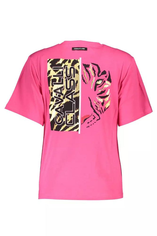 Chic Pink Slim Fit Logo Tee