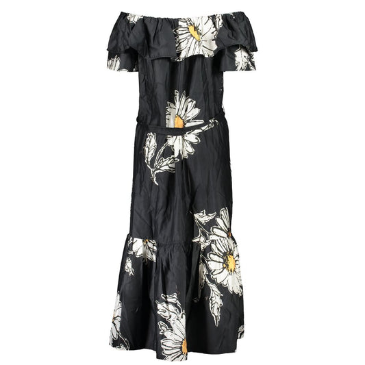 Elegant Short Sleeve Maxi Dress with Removable Belt