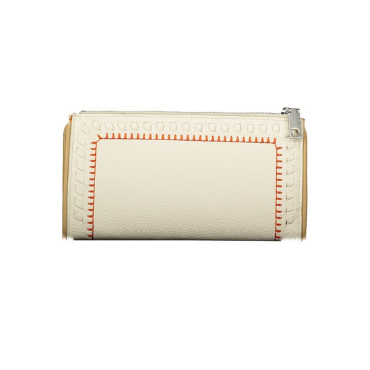 Chic Dual-Compartment White Wallet