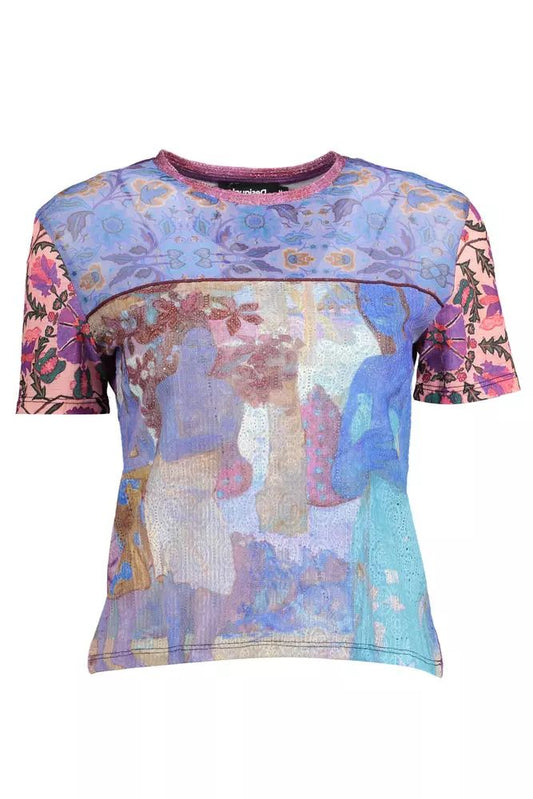 Ethereal Light Blue Printed Tee