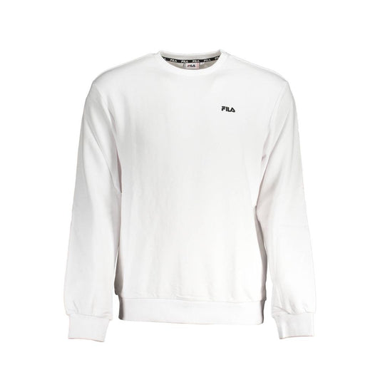 Eco-Conscious White Crew Neck Sweater