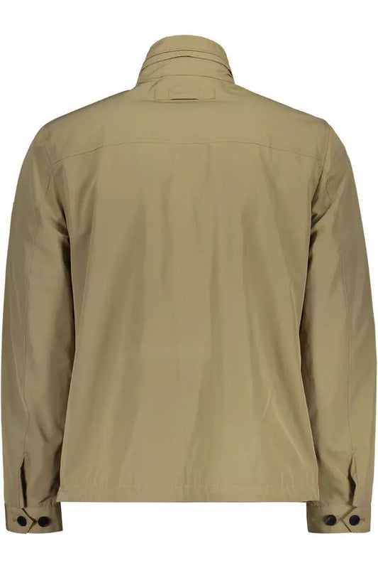 Chic Beige Long Sleeve Sport Jacket