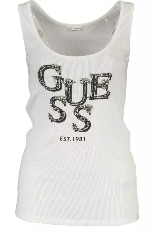 Chic White Organic Cotton Tank Top