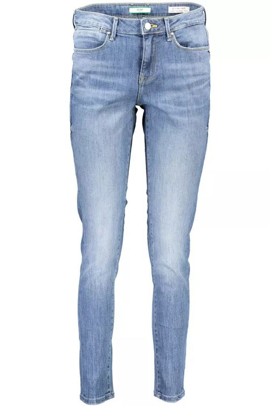 Ultra Skinny Mid-Rise Light Blue Denim