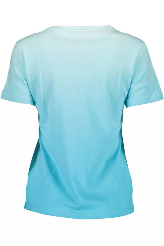 Elegant Light Blue Logo Tee