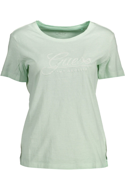 Elegant Green Embroidered Logo Tee