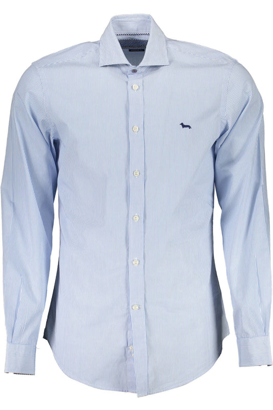 Elegant Light Blue Narrow Fit Dress Shirt