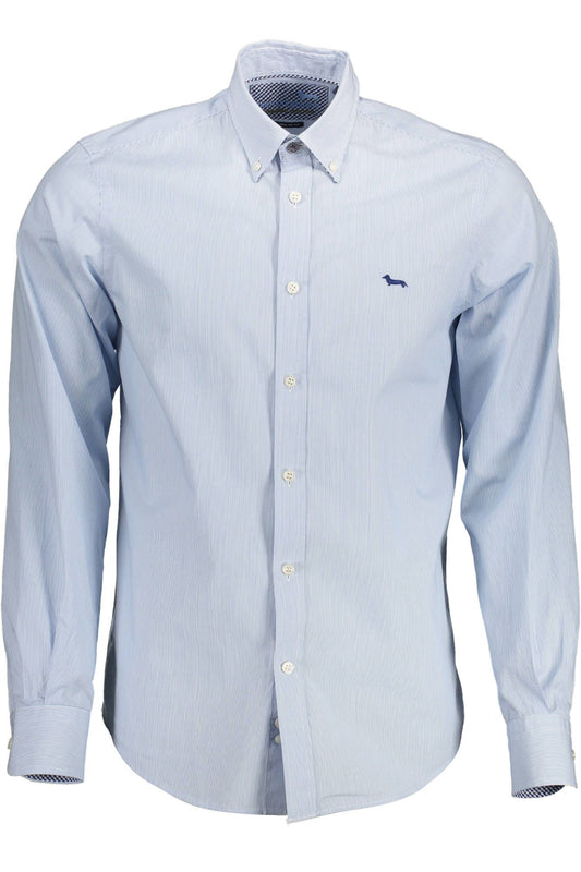 Elegant Light Blue Organic Cotton Shirt