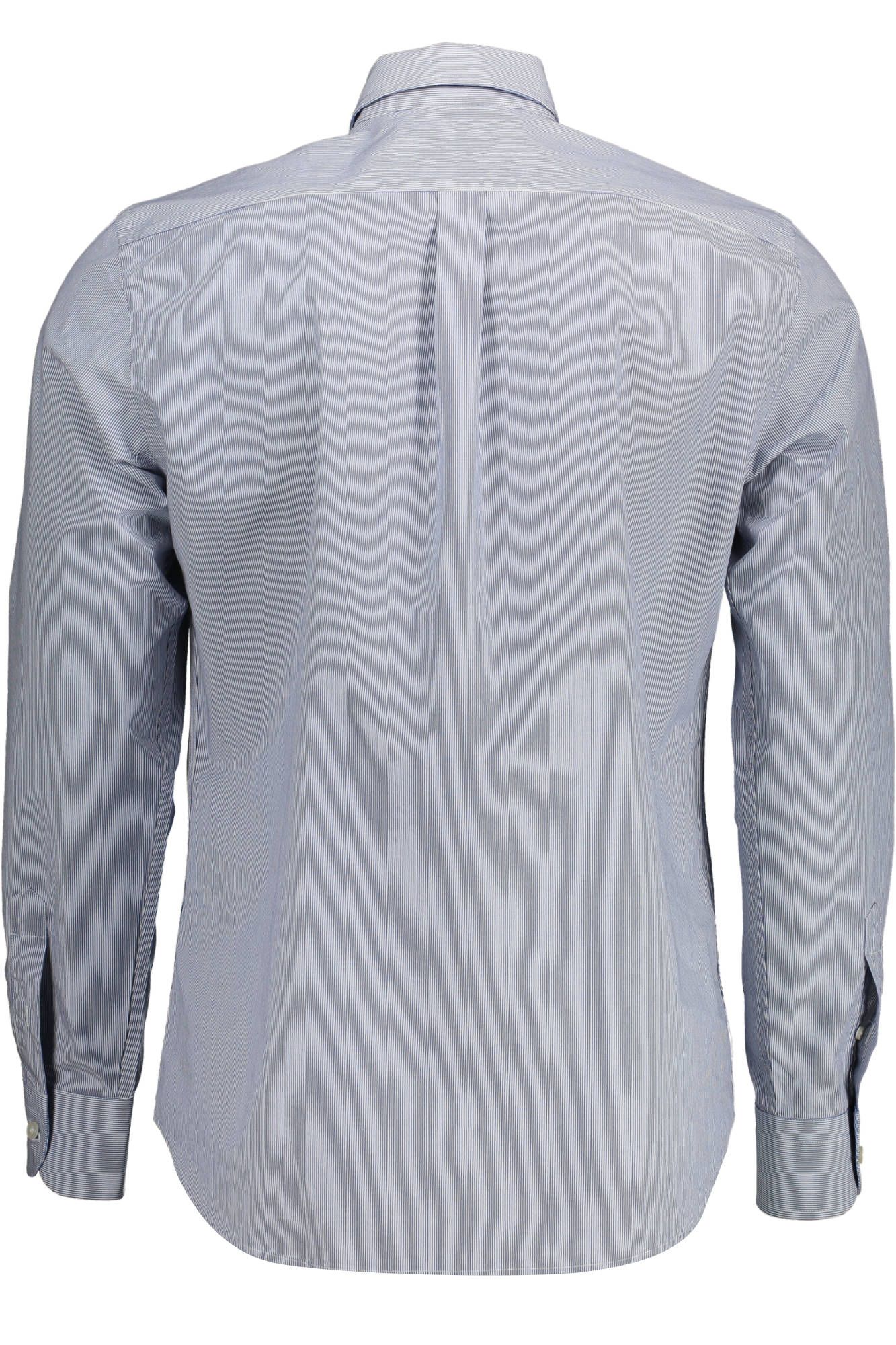 Elegant Blue Organic Cotton Shirt for Men