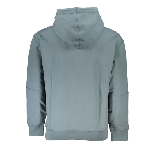 Green Fleece Hooded Sweatshirt with Logo