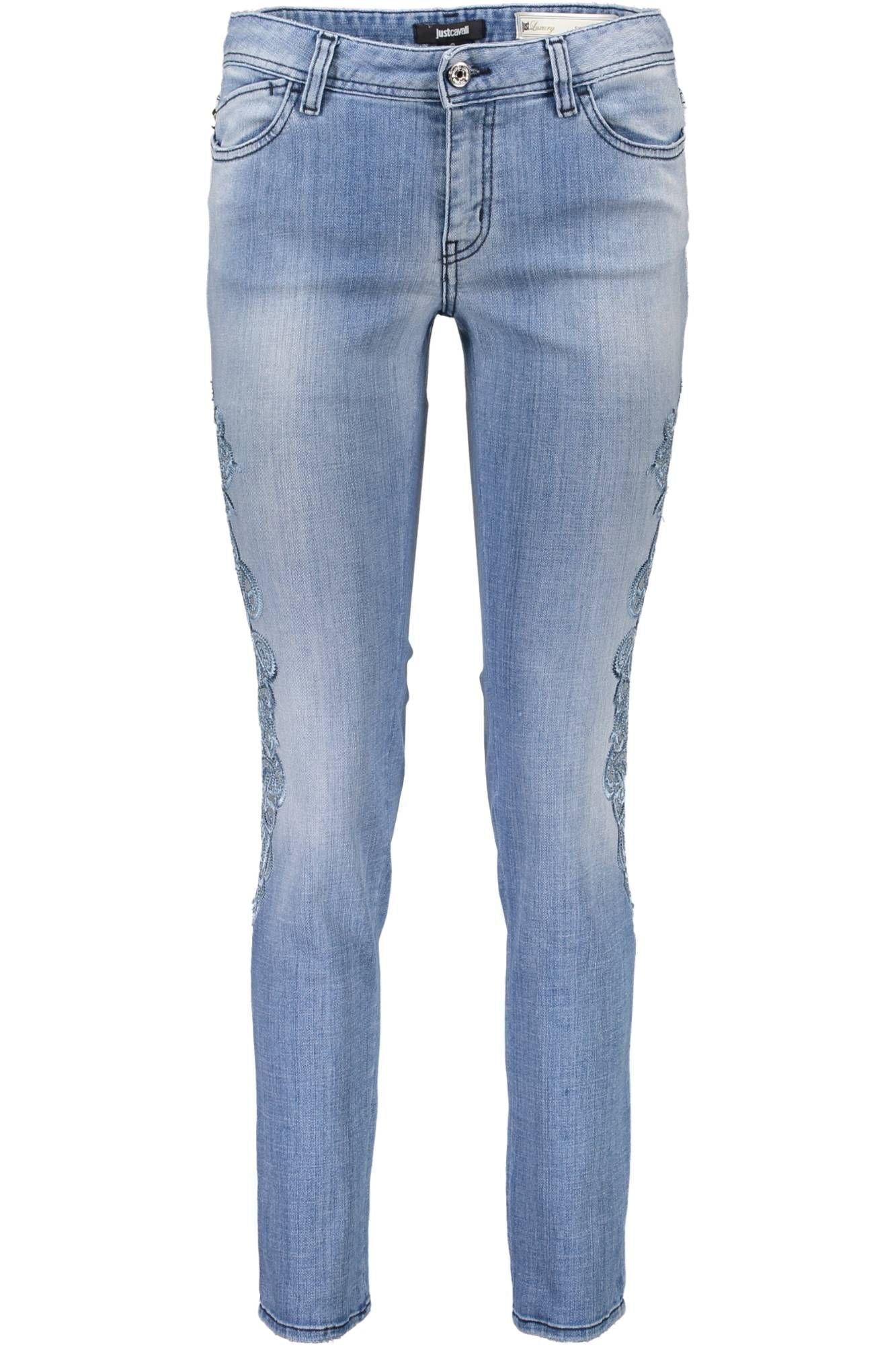 Light Blue Cotton Jeans & Pant