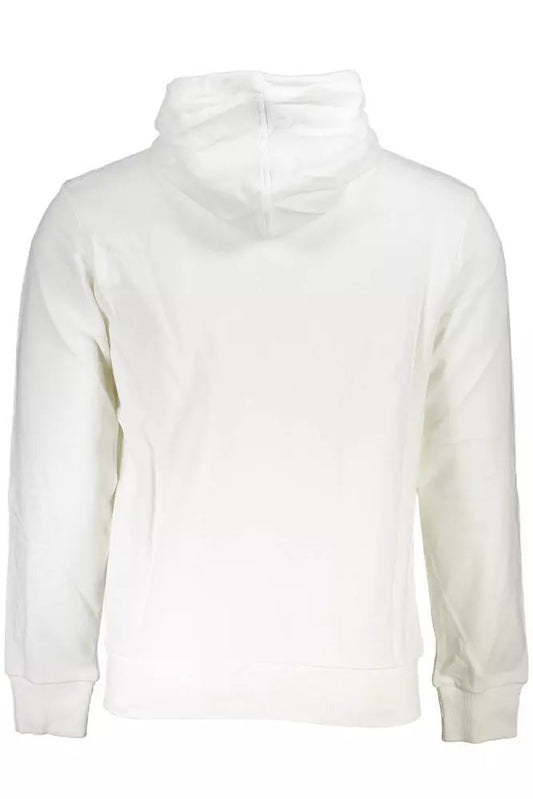 Classic White Zip-Up Hooded Sweatshirt