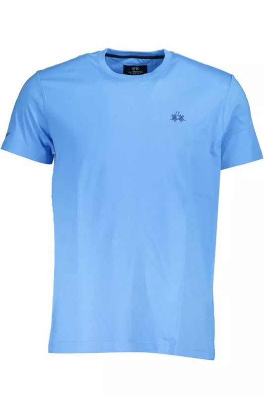 Elegant Light Blue Embroidered Tee