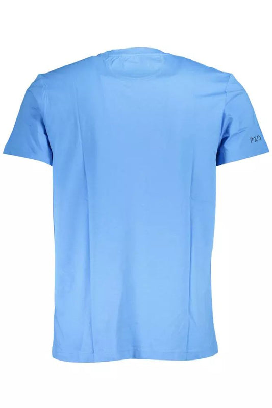 Elegant Light Blue Embroidered Tee