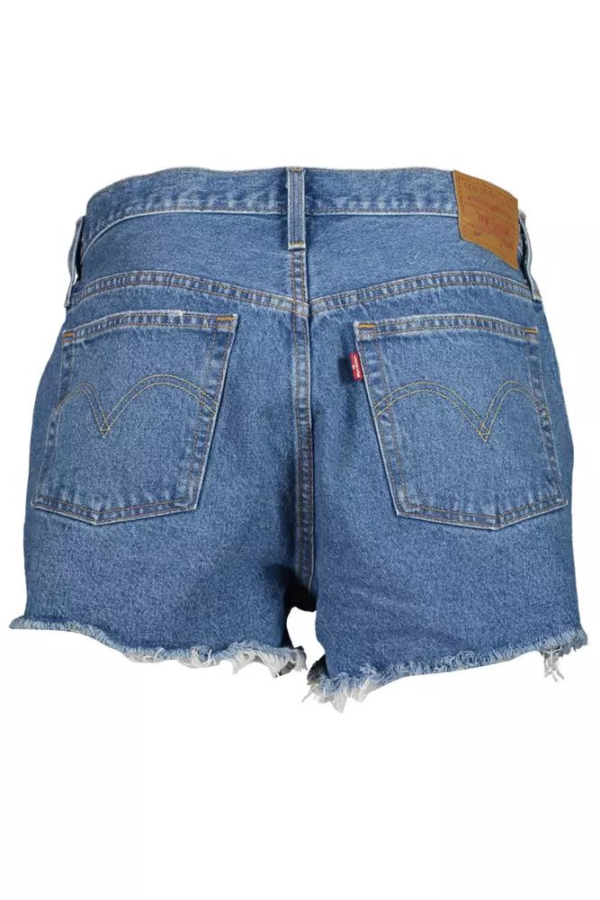 Chic Vintage 501 Denim Shorts with Worn Effect