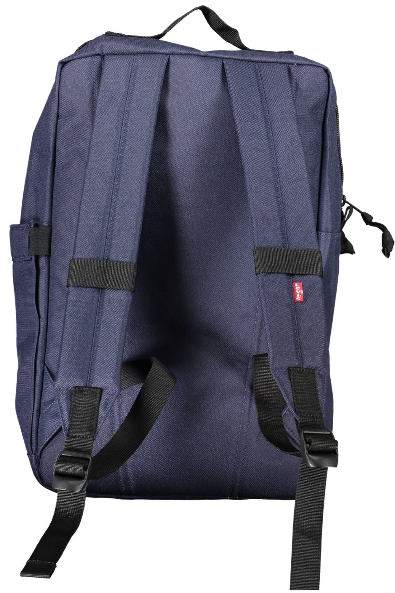 Chic Blue Urban Backpack with Embroidered Logo