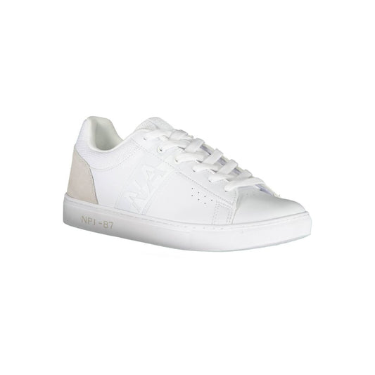 Elegant White Sneakers with Contrasting Details