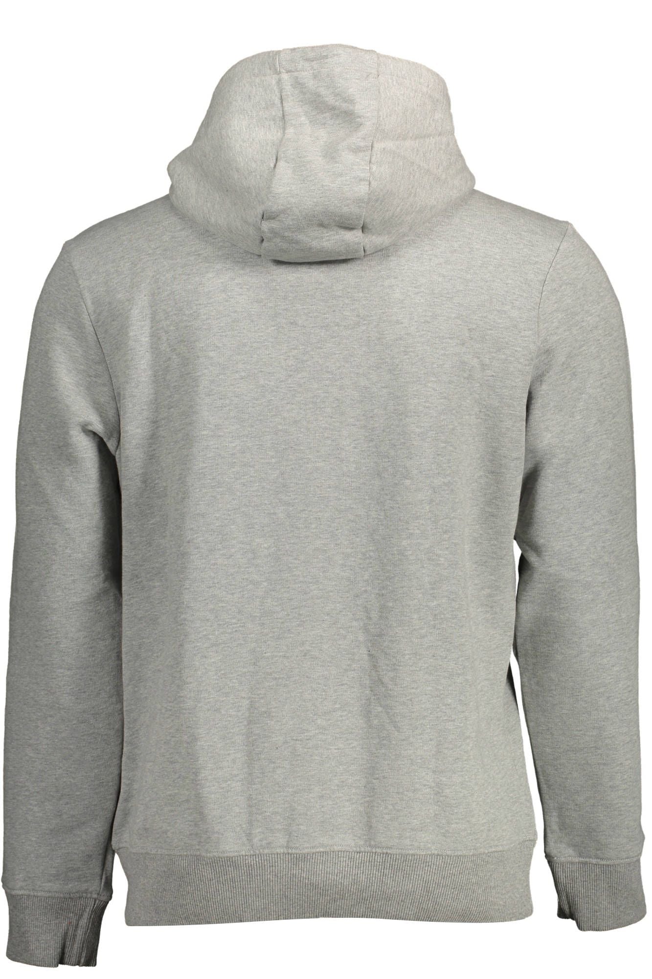 Chic Gray Organic Cotton Blend Hoodie