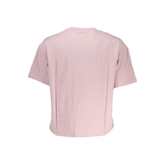 Chic Pink Short Sleeve Round Neck Tee