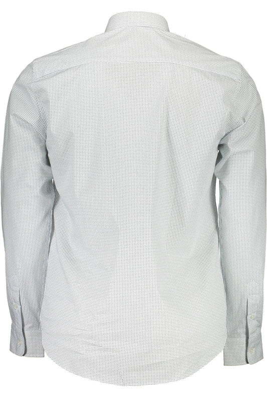 Elegant White Cotton Shirt for the Modern Man