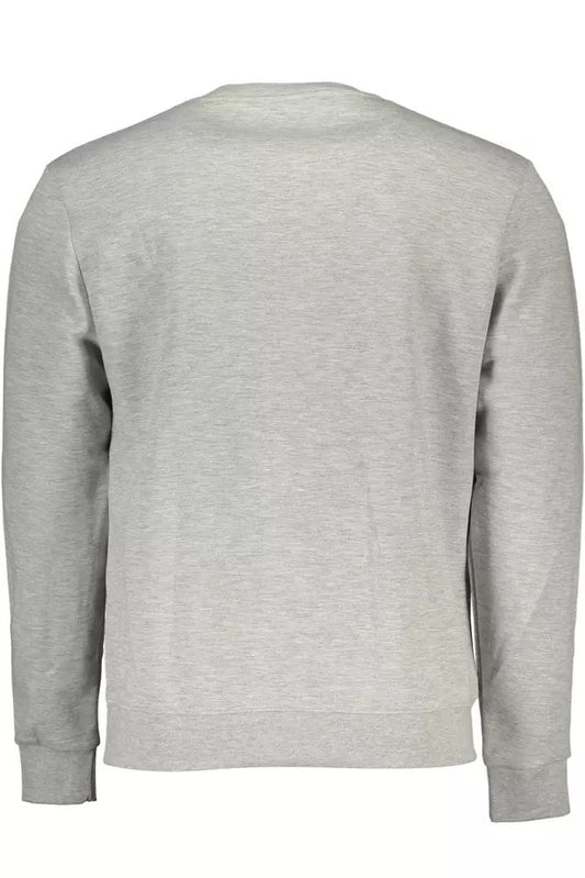 Chic Gray Long-Sleeved Crewneck Sweater