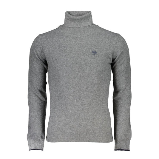 Trendy Turtleneck Sweater in Gray