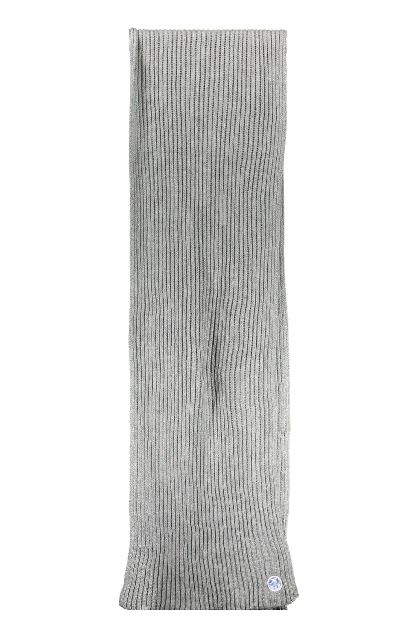 Elegant Gray Textured Scarf - Luxurious Blend